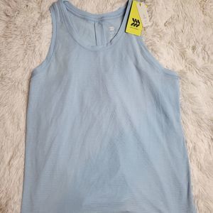 Target All In Motion Baby Blue Stripped Workout Tank